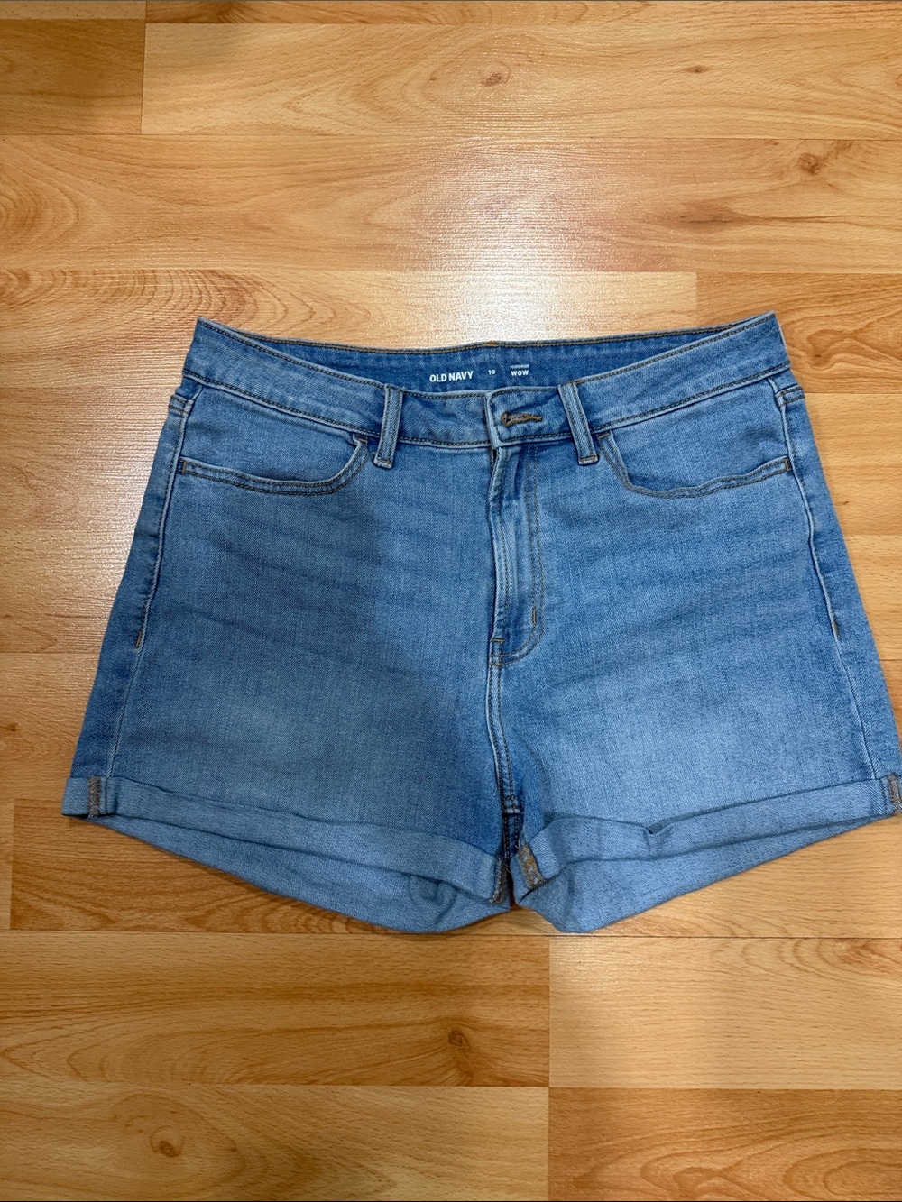 Old Navy Blue Cuffed Denim Shorts